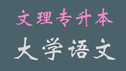 《大学语文》统招升本题库 